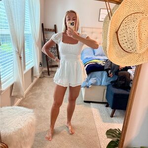 Abercrombie & Fitch White Romper